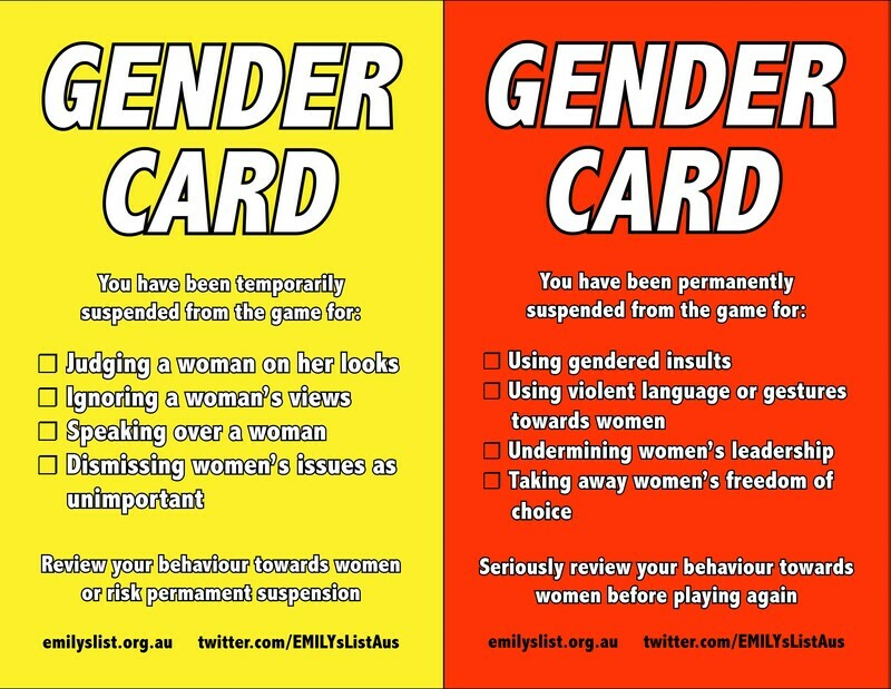 Gender Cards Gender Cards