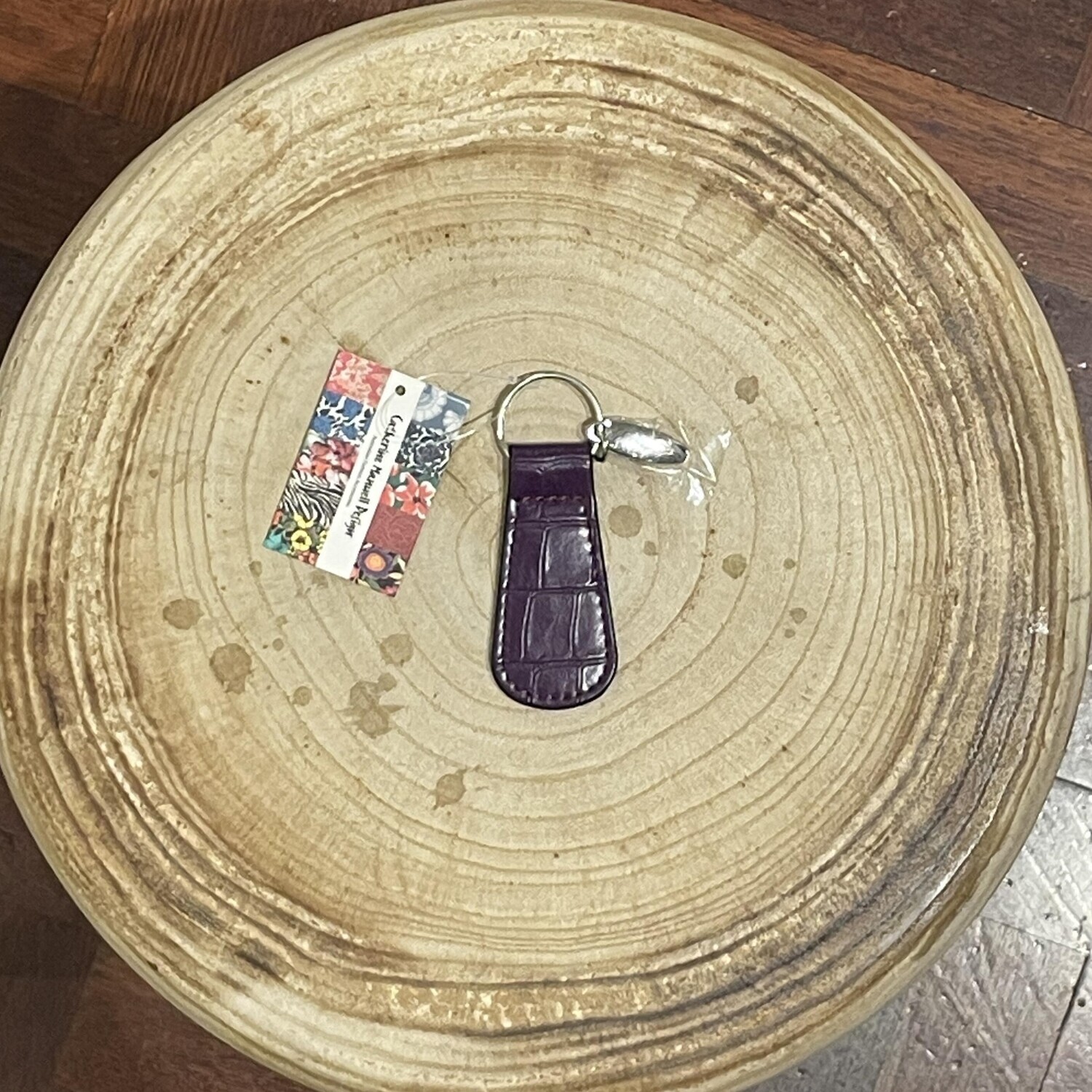 Key Tag - Purple Croc