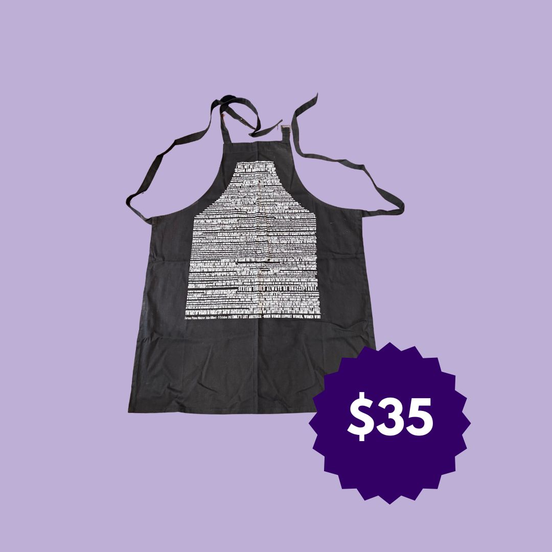 Misogyny Speech Apron - black