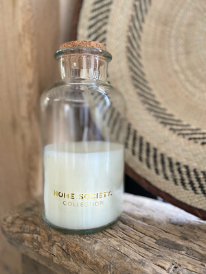 Home Society Jar Candle S white