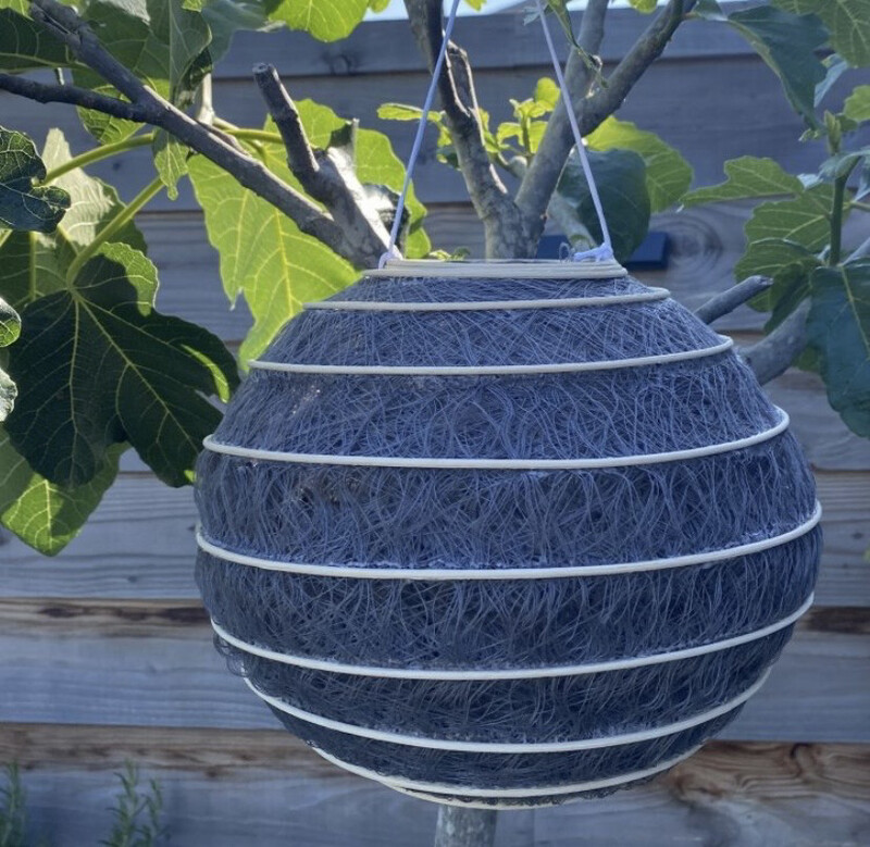 Lampion antraciet 20 cm