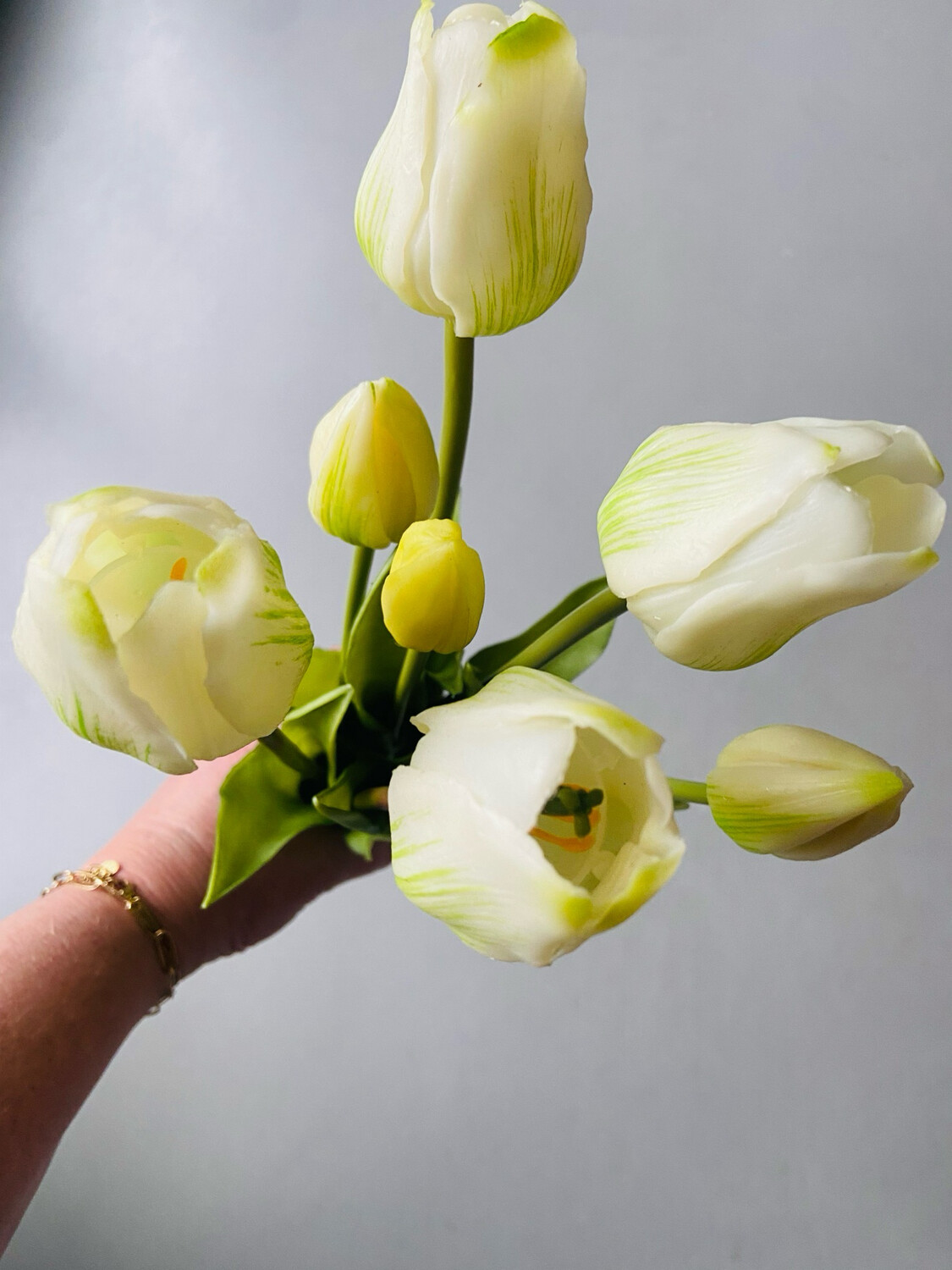 Tulp boeket crème 47 cm
