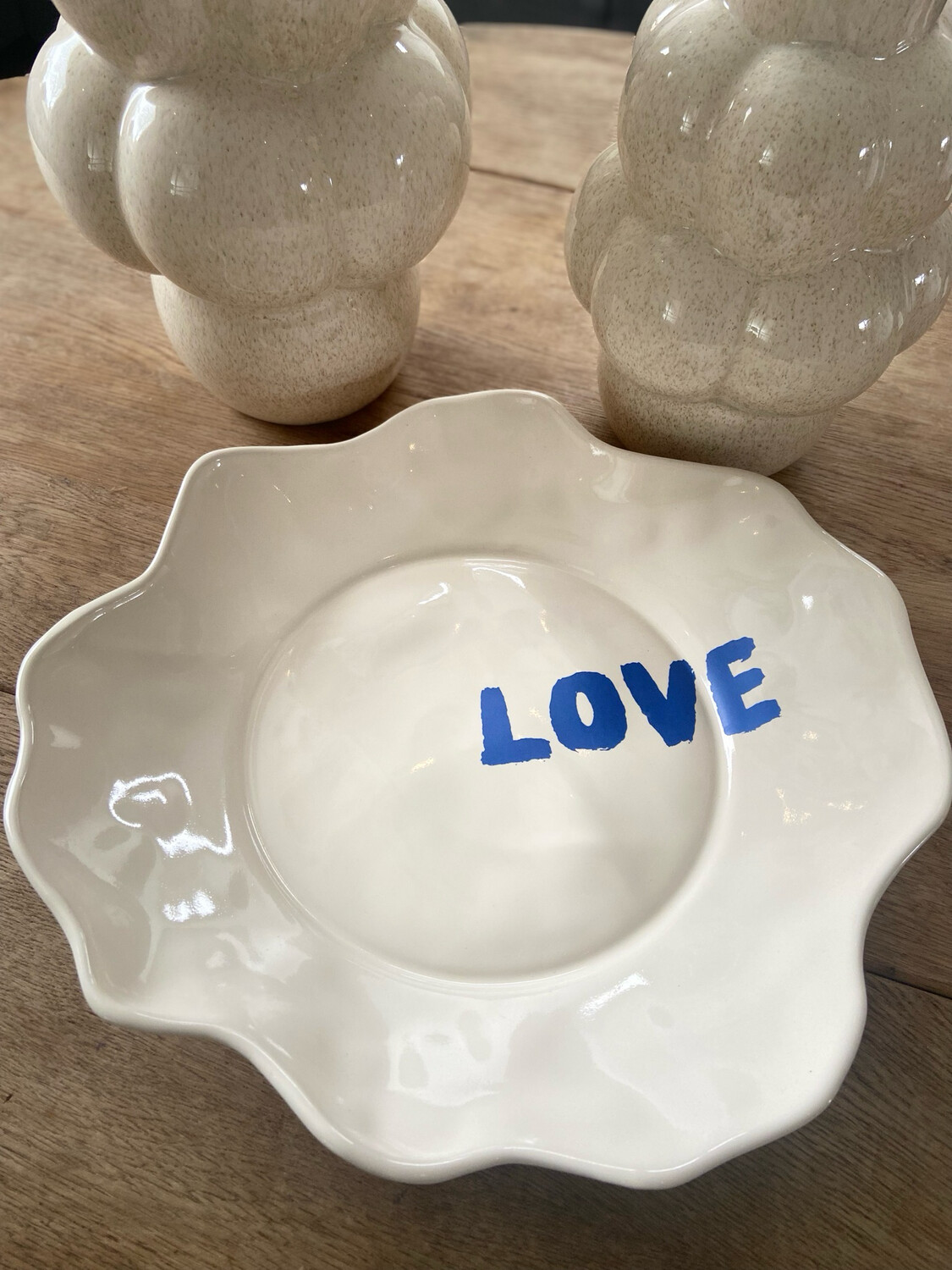 Schaal Love blauw