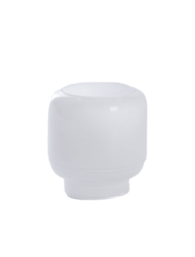 Theelicht glas wit