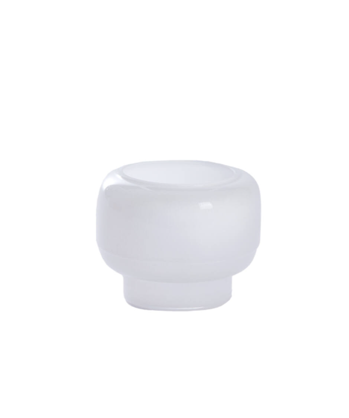 Theelicht glas wit