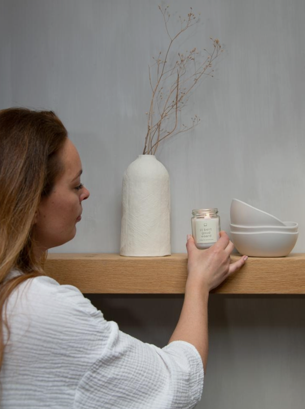 Jar candle L - Jij bent goud waard