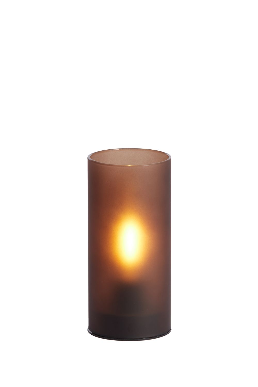 Tafellamp led melkglas donker bruin M