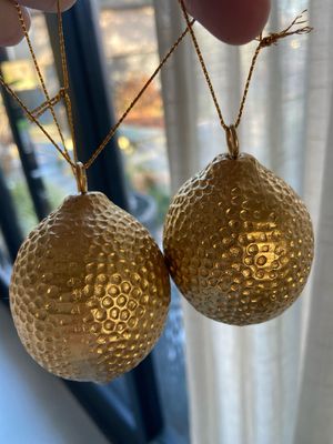 Gouden citroen ornament