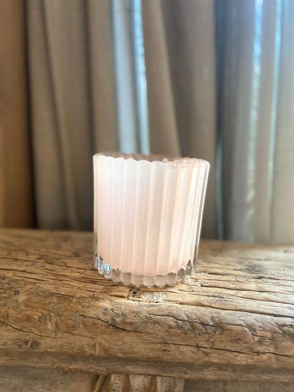 Windlicht zacht roze