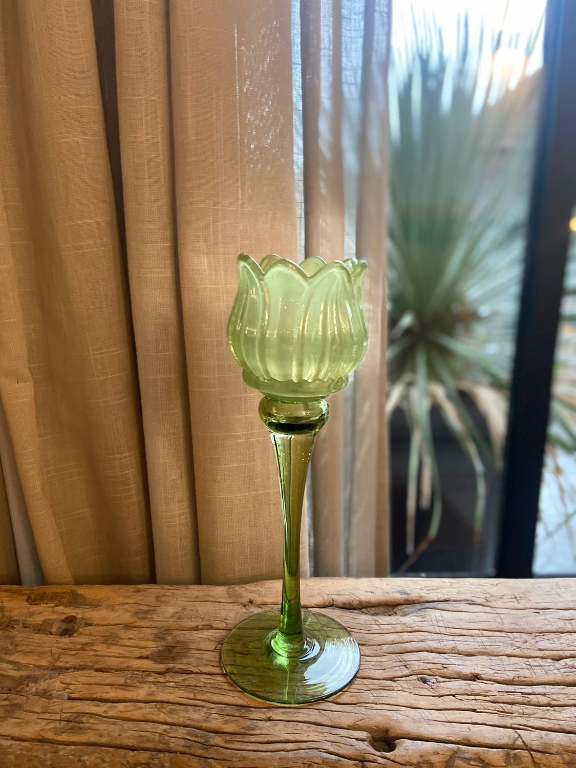 Groene Waxinehouder