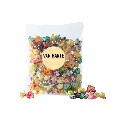 Gekleurde popcorn - Van Harte