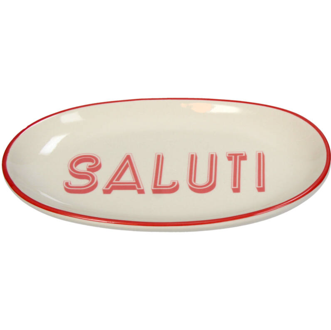 Bord ovaal Salutti