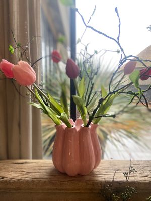Tulpenvaas licht roze