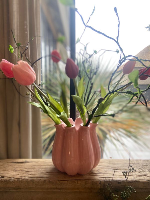 Tulpenvaas licht roze