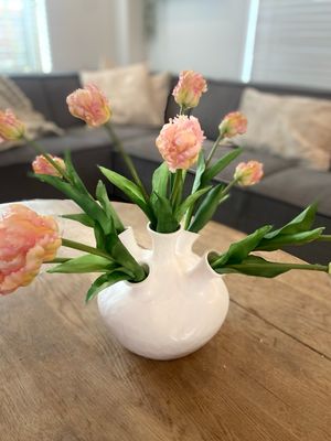 Tulpenvaas wit