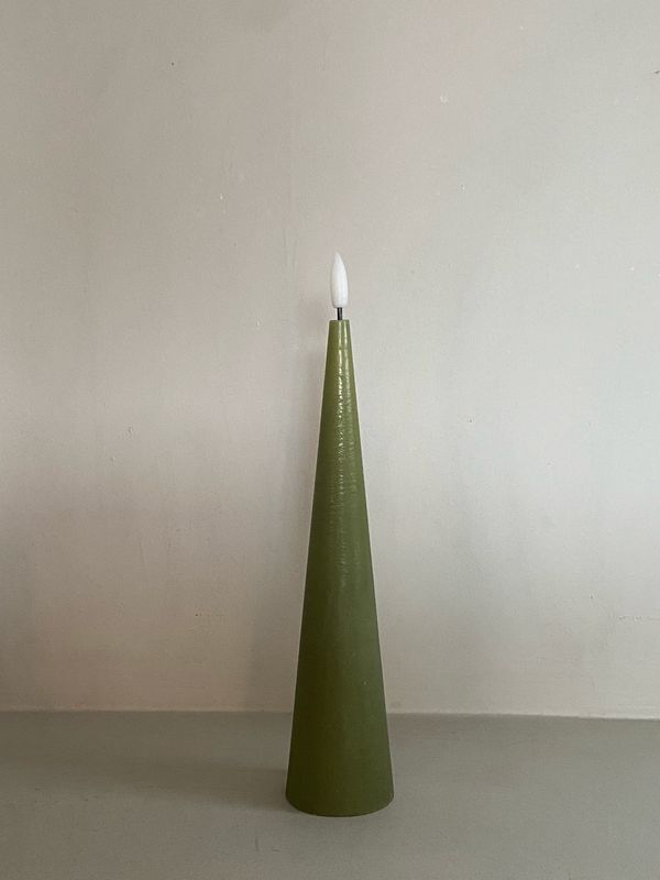 Kegelkaars led groen 25 cm