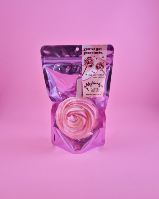 Meringue Sisters - Rose lolly