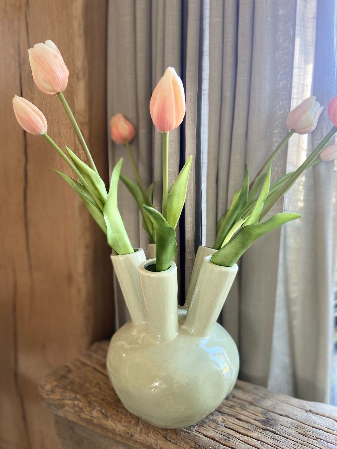 Tulpenvaas pastel groen