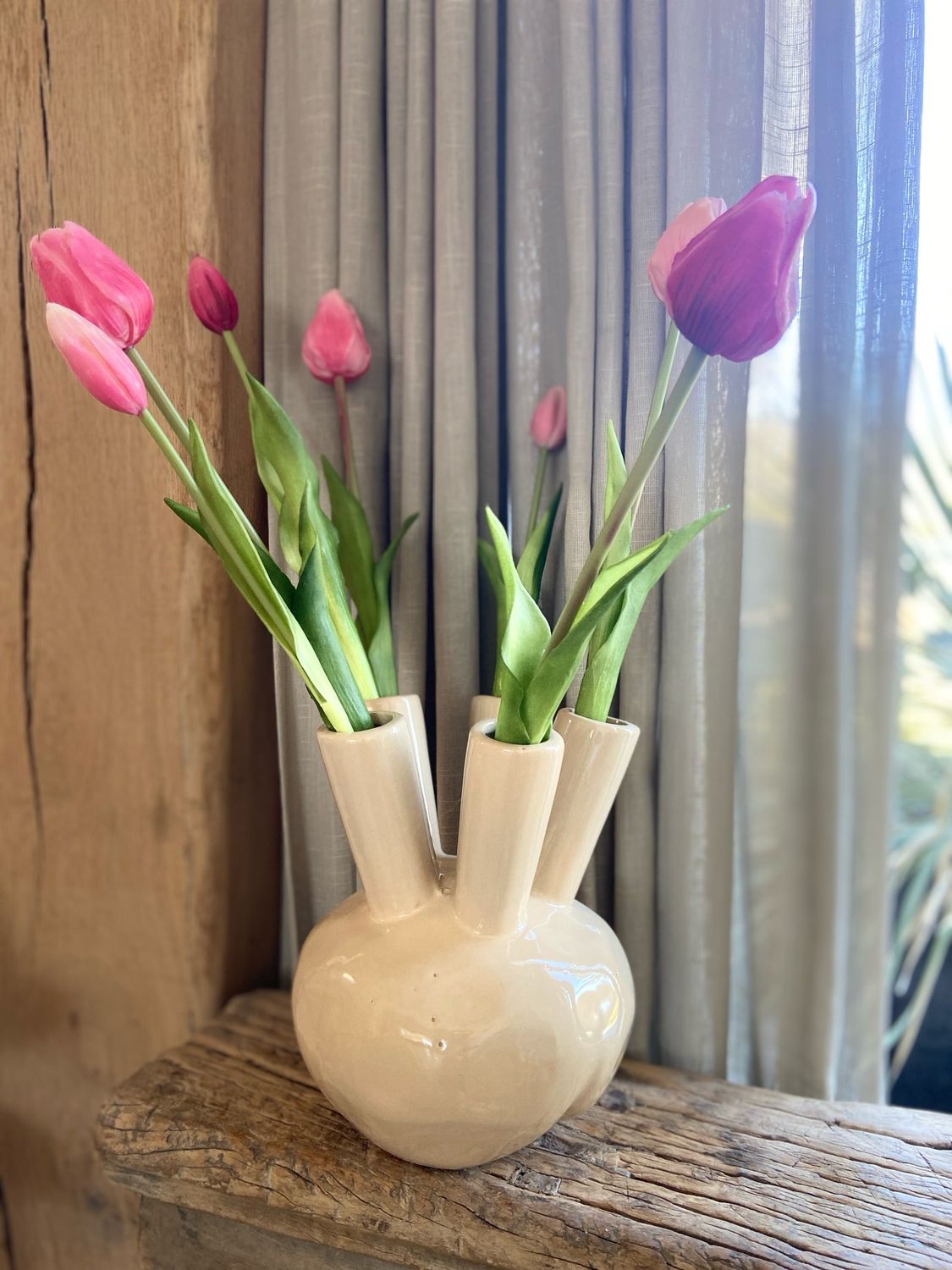 Tulpenvaas beige