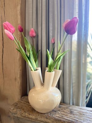 Tulpenvaas beige
