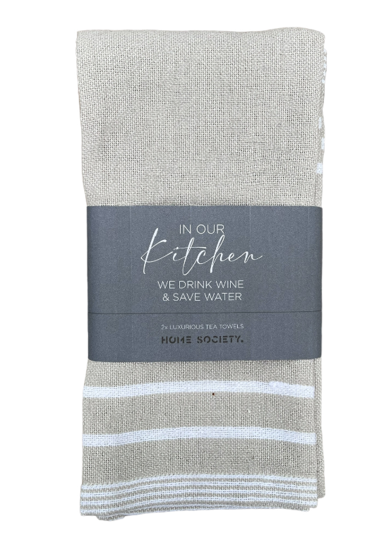 Home Society theedoekenset / 2 beige