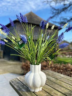 Silk-ka blauwe druif tak blauw