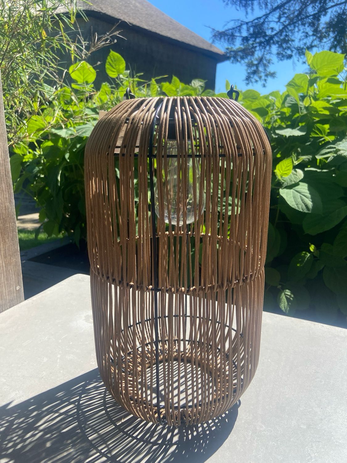 Solar lantaarn naturel L