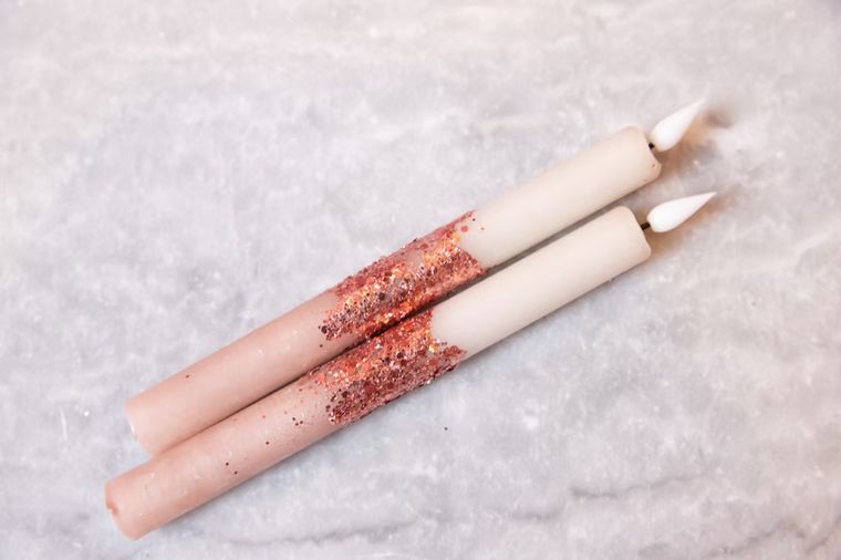 LED Dip Dye kaars glitter
