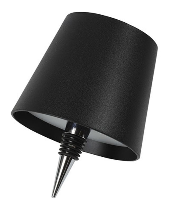 Led flessenkurk lamp zwart