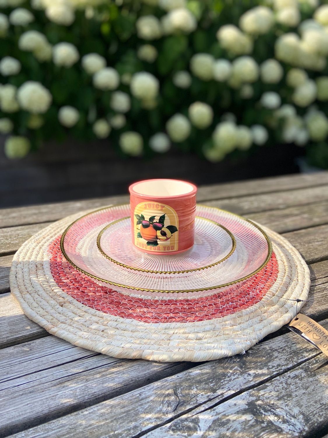 Placemat rood/roze