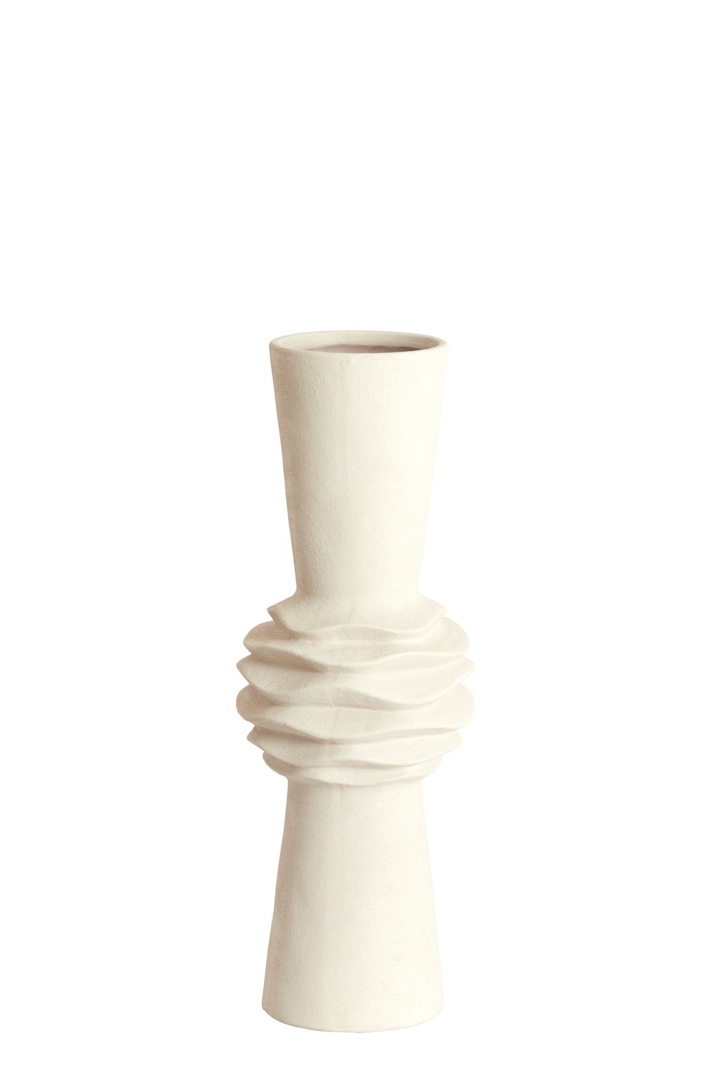 Vaas keramiek creme H60 cm