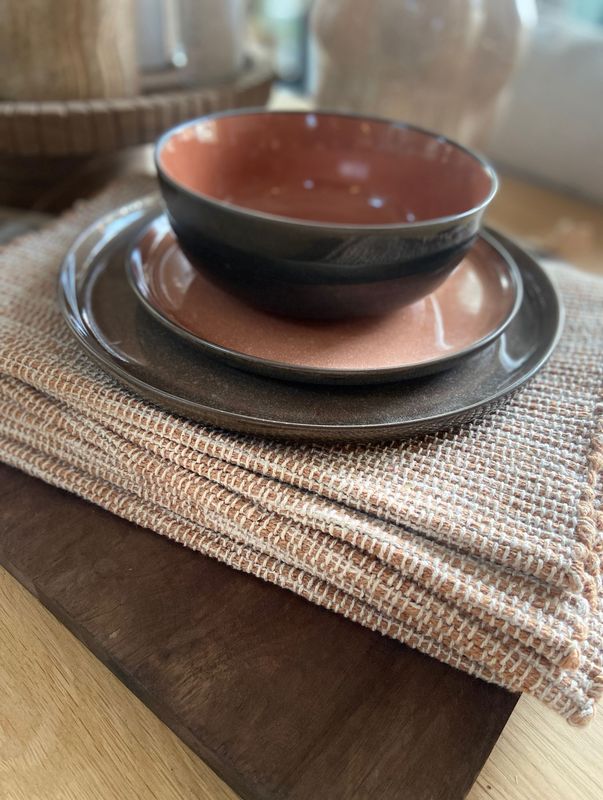 Dinerbord bruin - terra