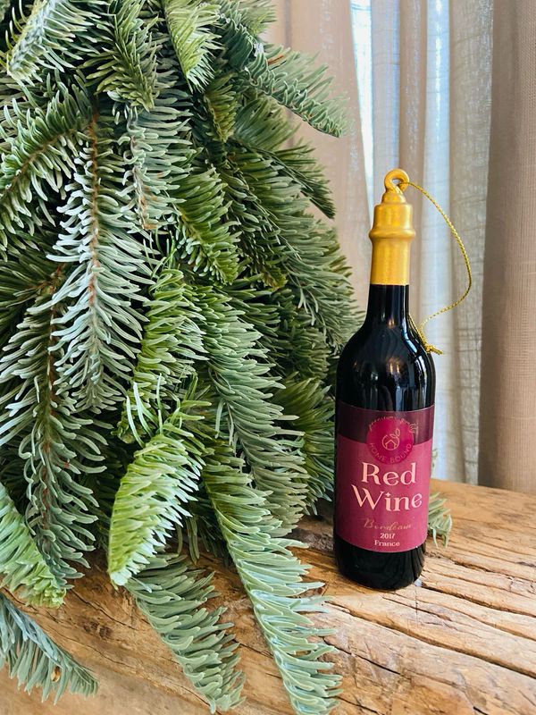 Kerstbal - rode wijn
