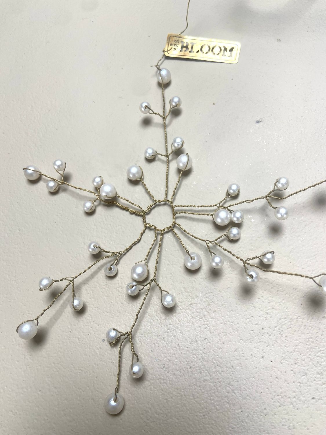 Kersthanger ronde parel