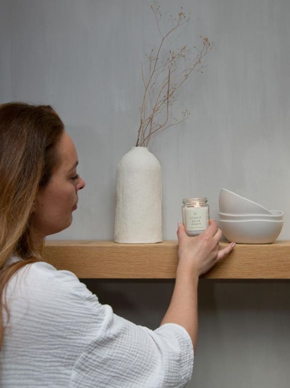 Jar candle L - Jij bent goud waard