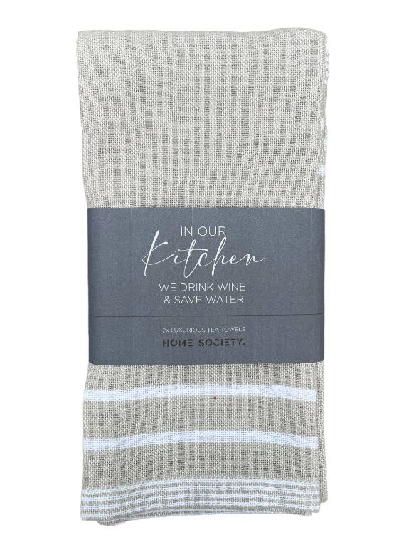 Home Society theedoekenset / 2 beige