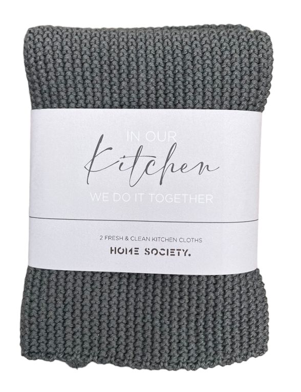 Home Society vaatdoeken / 2 grey
