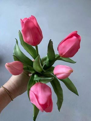 Tulpboeket roze 31 cm