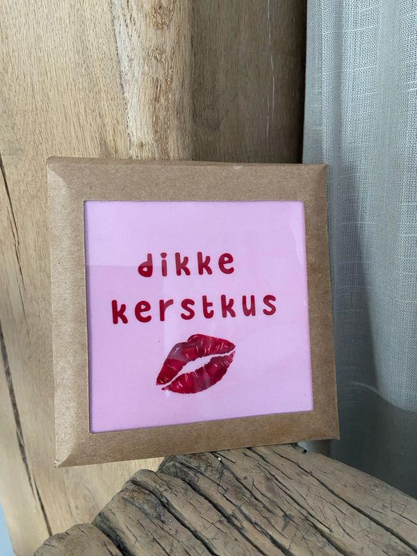 Tegel - dikke kerstkus