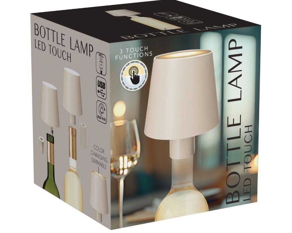 Led fles lamp zand