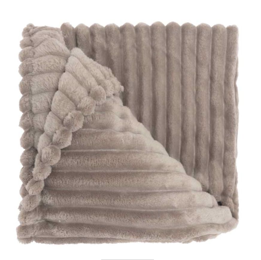 Plaid 150 x 200 taupe