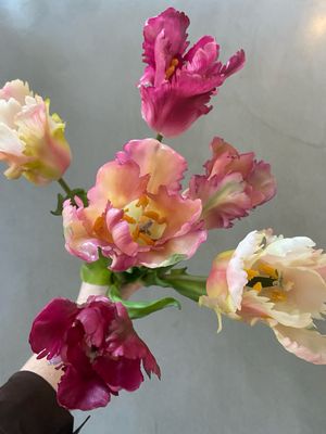 Kunsttulpen real touch tulpboeket parrot mix 51 cm