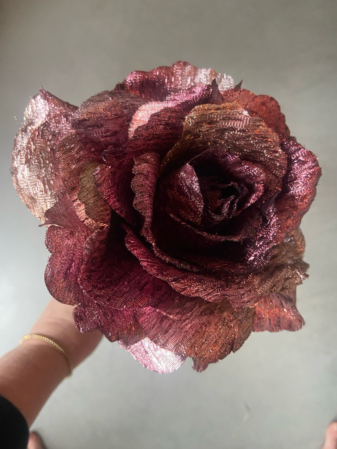 Roos roze spray glitter