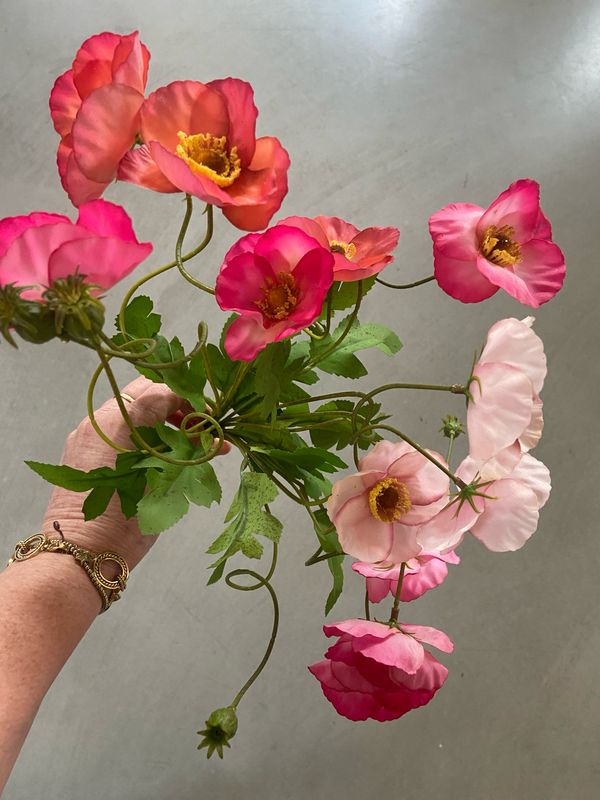 Poppy bundel 50 cm fuchsia