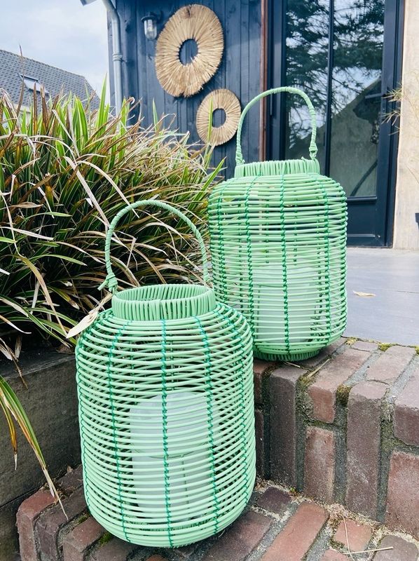 Lantaarn pastel groen