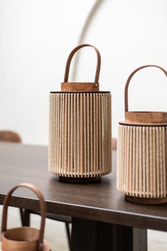 Lantaarn Sira L beige