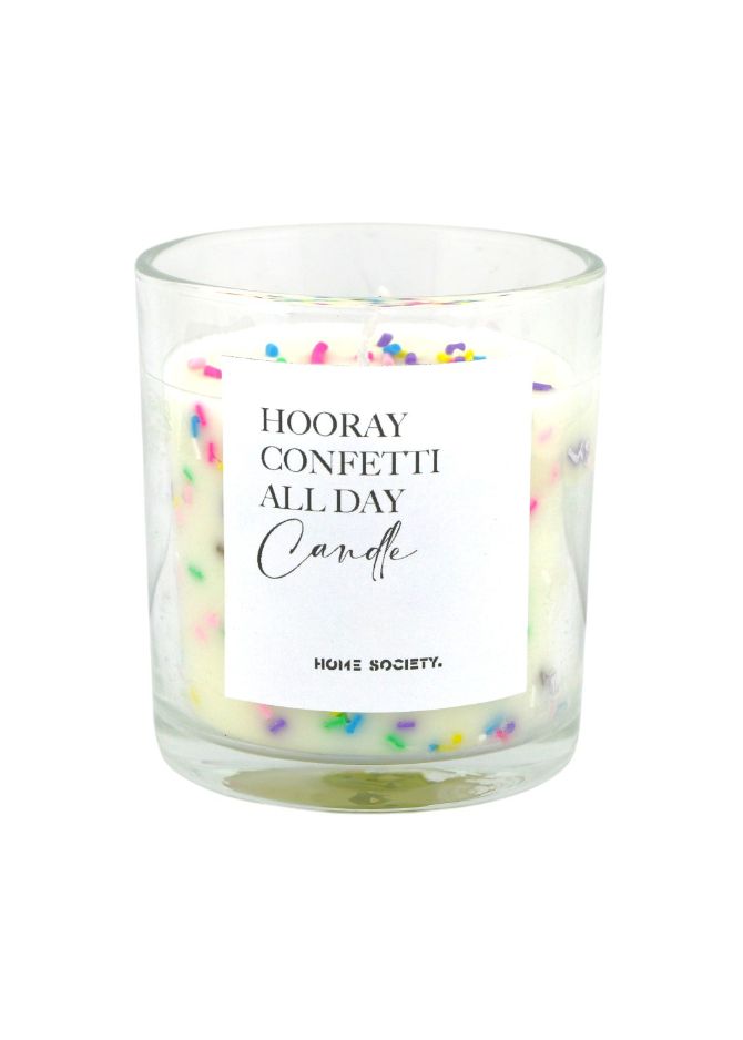 Confetti kaars in glas