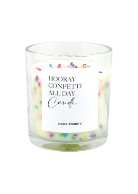 Confetti kaars in glas