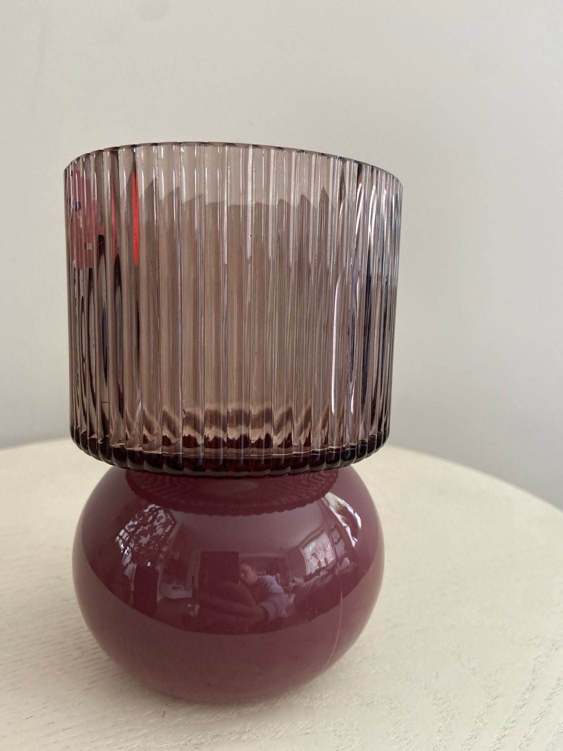 Vaasje paars roze S