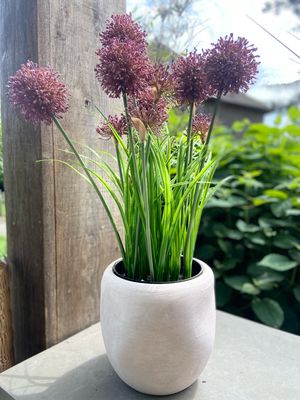 Kunst allium paars 70 cm
